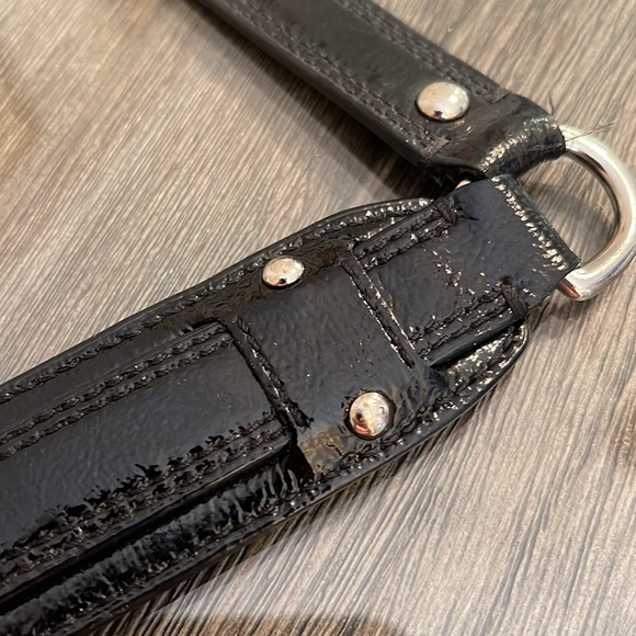 Coach Replacement Strap Black Patent Style #F17656 Ashley OP ART - Picture 4 of 16